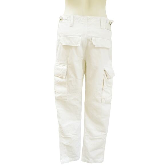 RE/DONE Originals casual cargo utility pants jeans in off white Size 26 - Picture 2 of 12